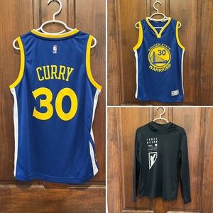 Stephen Curry Golden State Warriors Jersey with Under Armor #30 Dryfit Hoddie